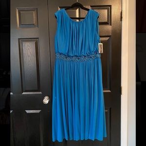 Cocktail dress - bold blue, NWT.